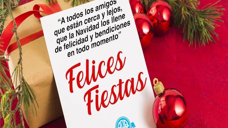 "Amigos del Bien les desea Felices Fiestas"